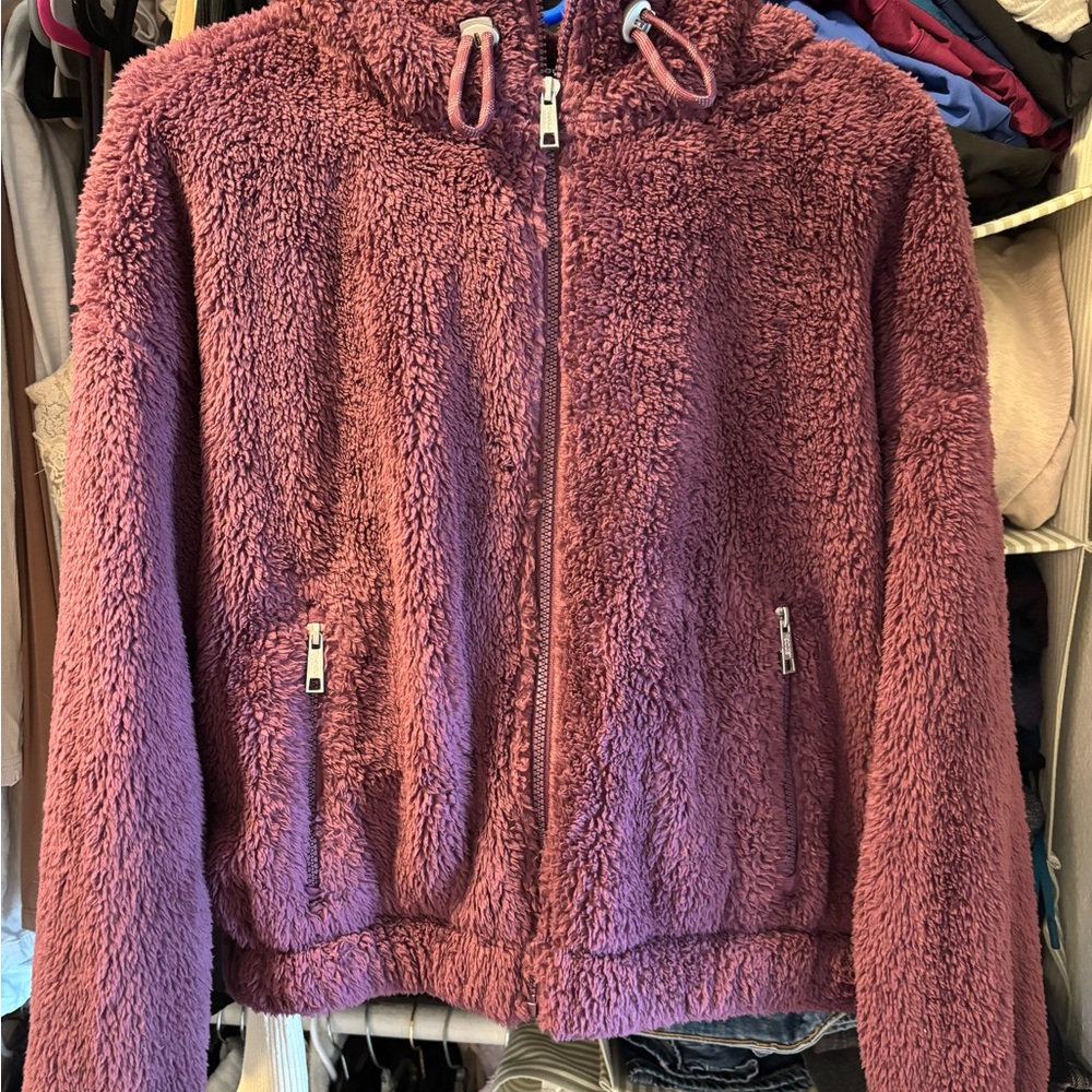 Calvin Klein Purple Fleece Jacket